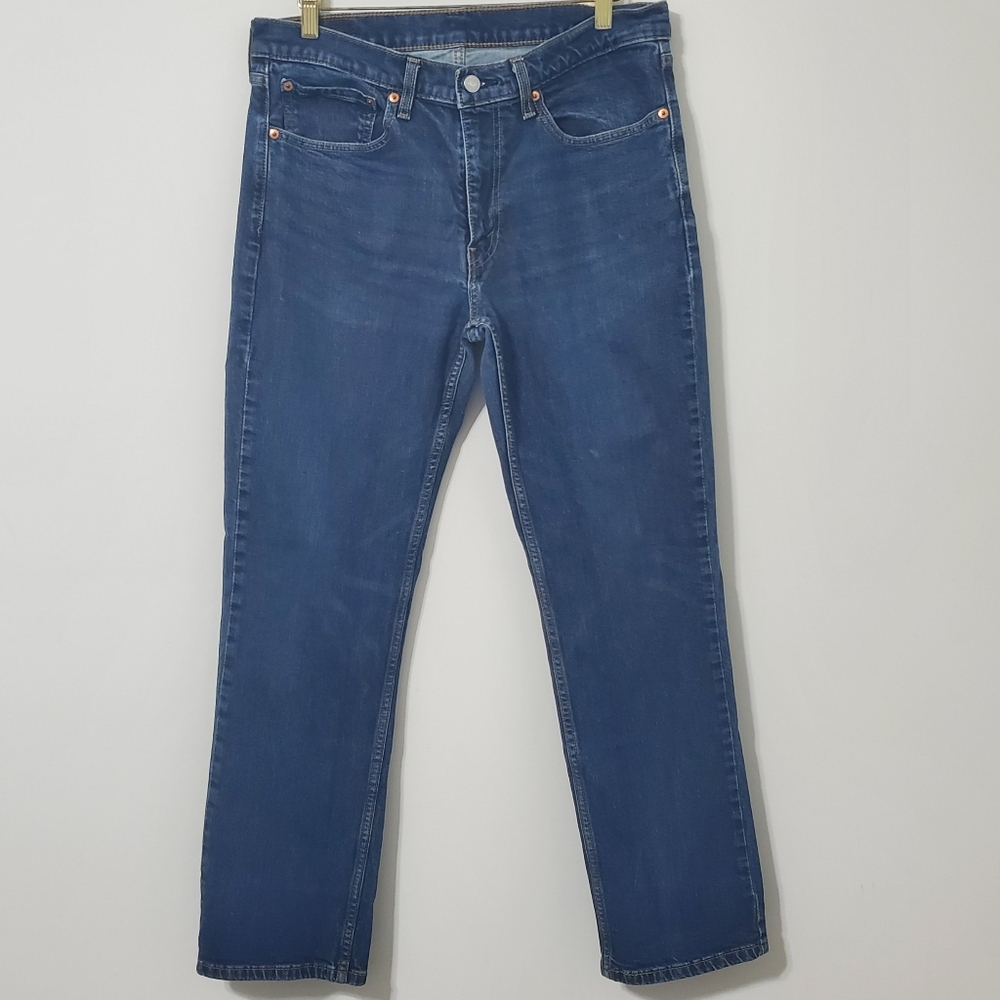 Levi's 514 Straight Fit Jeans Stretch 34 Waist - Picture 2 of 9